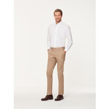 Emnana Bej Pamuklu Nanotex Slim Fit Chino Pantolon