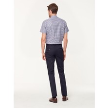 Emnana Lacivert Pamuklu Nanotex Slim Fit Chino Pantolon