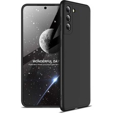 CoverZone Galaxy S21 Kılıf Soft Hard Koruma Ays Siyah