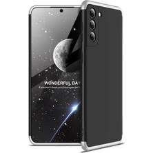 CoverZone Galaxy S21 Plus Kılıf Soft Hard Koruma Ays Siyah-Gri