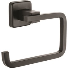 Eym Kare Serisi Paslanmaz Mat Siyah Wc Kağıtlık Tuvalet Kağıtlığı