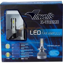 Inwells H4 Yeni  Nesil Csp Çip LED Şimşek Etkili  Xenon H4