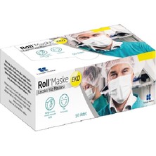Roll Cerrahi Maske 3 Katlı Telli Eko 50 Adet