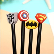 Star Global Süper Kahramanlar Dörtlü Batman,superman,captain America,transformers Tükenmez Kalem Set