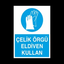 Technopa Çelik Örgü Eldiven Kullan 20 x 30 cm