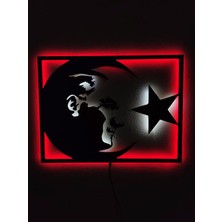 Dekoraven Atatürk LED Işıklı Tablo