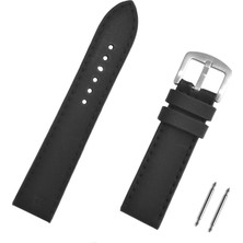 Saatse Siyah Spor Saat Kordonu Kayış 22mm