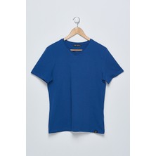 D'or Chiton Mavi V Yaka T_shirt