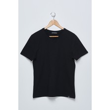 D'or Chiton Siyah V Yaka T-Shirt