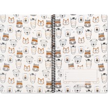 Keskin Color A4 Çizgili Defter Animal Friends - Kedi & Köpek