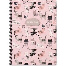 Keskin Color A4 Kareli Defter Animal Friends - Kediler