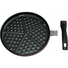 Papilla Lily 26 cm Teflon Waffle Tavası - Kırmızı