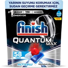 Finish Quantum Max Bulaşık Makinesi Deterjanı Tableti / Kapsülü 58 Yıkama