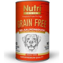 Nutri Canin Nutri Canine Tahılsız Somonlu Ördekli Köpek Konservesi 400 gr 2'li Set Idili