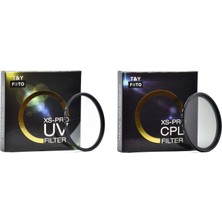 Tianya 58MM Slim Koruyucu Uv + Cpl Polarize Filtre + Yaprak Parasoley + Lens Kapağı