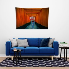 Vagonik Uzakdoğu Kadın Duvar Örtüsü Halısı 150 x 100 cm