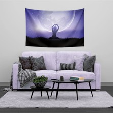 Vagonik Yoga Moon Duvar Örtüsü Halısı 150 x 100 cm