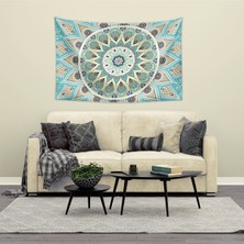 Vagonik Mandala Duvar Örtüsü Halısı 150 x 100 cm