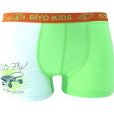 Biyokids Erkek Çocuk Boxer 5'li Paket Karışık Renk Baskılı Boxer