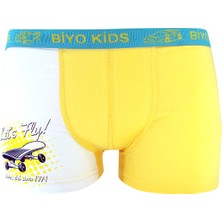 Biyokids Erkek Çocuk Boxer 5'li Paket Karışık Renk Baskılı Boxer