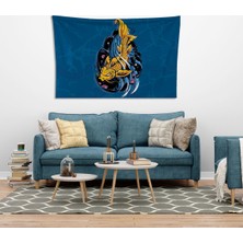 Vagonik Japon Koi Balığı Duvar Örtüsü 70 x 100 cm