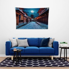 Vagonik Uzakdoğu Sokak Duvar Örtüsü Halısı 70 x 100 cm