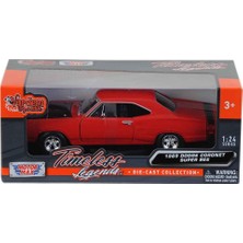 Çebi Toys Metal 1969 Dodge Coronet Kırmızı 1:24 Ölçek