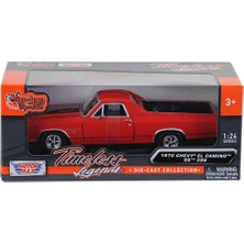 Vardem Oyuncak Metal 1970 Chevy El Camino Kırmızı 1:24 Ölçek