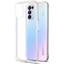Microcase Oppo Reno 5 Pro (5g) Ince 0.2 mm Soft Silikon Kılıf Şeffaf