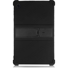 Microcase Lenovo Tab M10 Hd TB-X306F 10.1 Tablet Standlı Silikon Kılıf Siyah