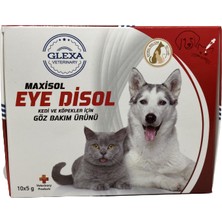 Glexa Maxisol Eye Disol 10X5 gr Kedi ve Köpekler Için Göz Bakım Ürünü