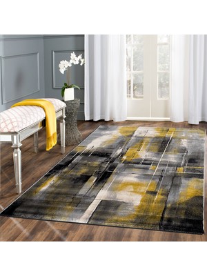 Payidar Halı Evrim HE154 Gri/Sarı 150x230 cm Modern Halı