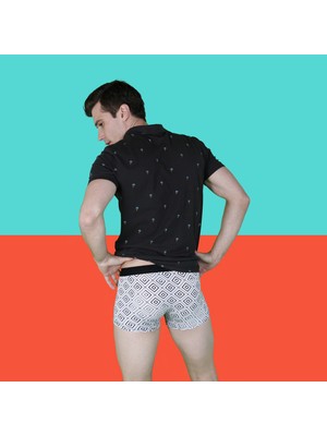 hippopants Mikromodal Boxer Diagonal Squares