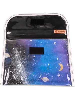 Sudivo El Boyama Kişiye Özel Astronom Serisi Large Clutch Çanta