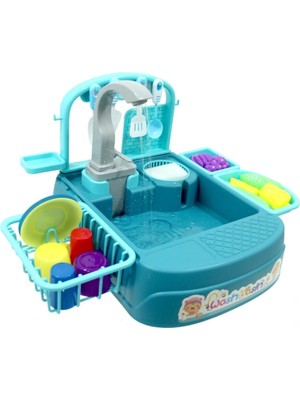 Galtoys 25 Parça Modern Çeşmeli Lavabo Oyun Seti 5-7 Yaş Çocuklar için Eğlenceli ve Eğitici