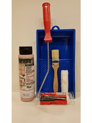 Rich Kendinden Vernikli Dolap Boyama Seti 500 cc 750 gr Soft Mat Renkli Uygulama İçin Hazır