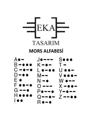 Eka Tasarım 925 Ayar 2'li Gümüş Mors Alfabesi Bileklik "aşkım" Yazılı