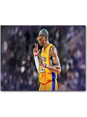 Cakatablo Ahşap Tablo Basketbol Kobe Bryant Invincible