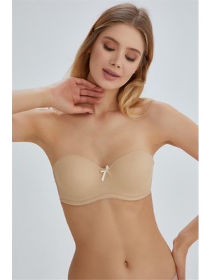 Eros ERSK140 Camellia Straplez Boş Cup Tek Sütyen - Ten
