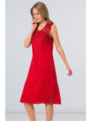 Türen 3124 Gecelik  - Kırmızı