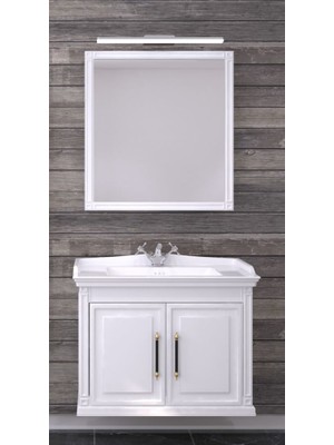 Denko Albatros 80 cm Mdf Lake Banyo Dolabı Takım ve Boy Dolabı