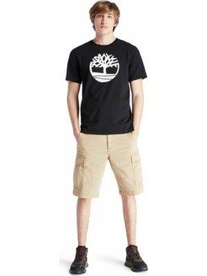 Timberland Tree Logo Short Sleeve Siyah Erkek T-Shirt TB0A2C2R0011