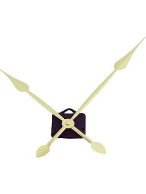Exiz Ticaret Akar Sessiz Uzun Şaft Sessiz Duvar Saati Mekanizması Askılı 2 Adet Altın Şaft Uzunluğu18 mm