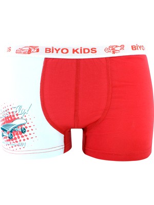 Biyokids Erkek Çocuk Boxer 5'li Paket Karışık Renk Baskılı Boxer