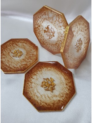 Sultan Tasarım Epoksi Tekli Bardak Altlığı