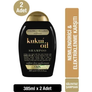 Ne mlendirici ve Elektriklenme Karşıtı Kukui Oil Şampuan 385  ml  X2