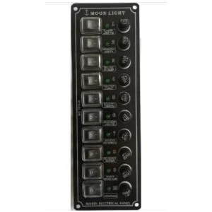 10 Li Dikey Switch Panel 12-24 Volt