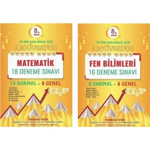 Nartest Yayınevi 8. Sınıf Omage Gold Matematik-Fen Motivasyon Deneme Seti