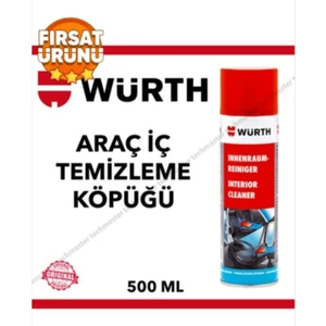 Oto Aksesuar Würth Araç Içi Temizleme Spreyi Köpüğü 500ML