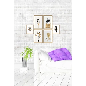 6 Parça Mdf Tablo Seti Çerçeve Görünümlü